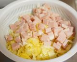 ✿お惣菜屋さん風♡卵とハム*贅沢サラダ✿作り方3写真