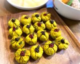 ほくほくかぼちゃとクリームチーズの茶巾玉作り方10写真