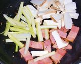 シャキシャキいい音　セロリ炒め作り方4写真