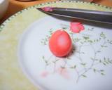 うずらの卵で紅白だるま作り方5写真