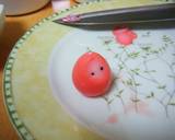 うずらの卵で紅白だるま作り方7写真