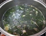 ホタテとわかめの卵スープ♪作り方3写真