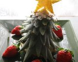 パイナップルの葉で、クリスマスツリー作り方3写真