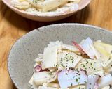 サラタケねぎ塩入りペペロンチーノ焼きそば作り方5写真