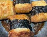 ジュワッとお揚げ☆お餅入り油揚げの磯部焼作り方4写真