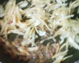 鰯と牛蒡の黄金コンビで☆クリームパスタ作り方4写真