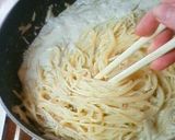 鰯と牛蒡の黄金コンビで☆クリームパスタ作り方6写真