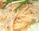 鰯と牛蒡の黄金コンビで☆クリームパスタ作り方7写真