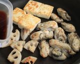お酒のアテに♪カキと豆腐のステーキ♪作り方4写真