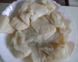焼き冷ましのお餅でネギ餅♪作り方1写真
