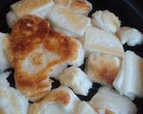 焼き冷ましのお餅でネギ餅♪作り方5写真
