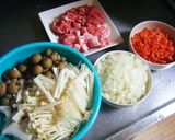 豚肉とキノコのカレー作り方1写真