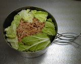 男の料理 10分でつくれるツナ缶の白菜鍋作り方1写真