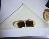 チョコバナナ春巻き作り方2写真