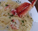贅沢！タラバガニのパスタ作り方7写真
