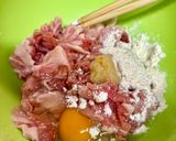 節約！ボリューム！韓国のりで豚こま唐揚げ作り方1写真