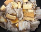 簡単　懐かしい味　厚揚げと豚バラ肉の煮込み作り方4写真
