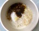 もずく酢入り♡腸活雑炊作り方1写真