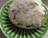 小松菜ちりめん塩麹ふりかけチーズおにぎり作り方3写真