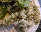 紫蘇バジル韮の花穂の天ぷら🍤オマケで四角豆万願寺作り方4写真