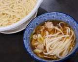 簡単スピード調理♪豚ネギ肉汁つけうどん作り方7写真