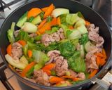 副菜いらず！たっぷり野菜と豚肉のうま煮作り方3写真