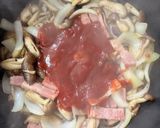 きのことベーコンのナポリタン作り方4写真