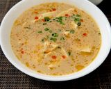レンジで簡単！坦々風お豆腐スープ作り方4写真