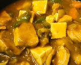 バーモントカレー●鶏肉＆豆腐の玉子カレー作り方3写真