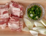 レンチン2分！豚バラねぎ丼作り方2写真