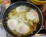 簡単で♪節約★豚と白菜の卵落とし★作り方3写真