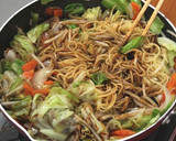 焼きそばのコツ・ゆず胡椒ぽん酢焼きそば作り方3写真
