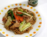 焼きそばのコツ・ゆず胡椒ぽん酢焼きそば作り方4写真