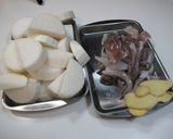 イカの干物で　イカ大根　（炊飯器で簡単）作り方2写真