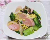 ☆お魚ソーセージと青梗菜の卵とじ☆作り方4写真