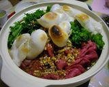 餅入り甘辛薬味鍋作り方10写真
