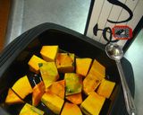 レンジで　かぼちゃの煮物　節約作り作り方5写真