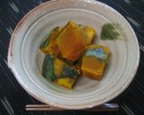レンジで　かぼちゃの煮物　節約作り作り方8写真