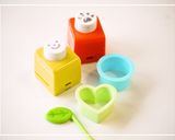 たまごっちnoりんごっち＊キャラ弁おかず作り方1写真