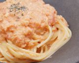 蟹のトマトクリームパスタ作り方7写真