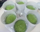 きれいなお山の　抹茶豆乳蒸しパン作り方9写真