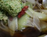 葱たっぷり緑のつくね蕎麦作り方20写真