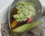 葱たっぷり緑のつくね蕎麦作り方19写真