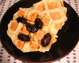 黒豆トッピングの✜白玉豆腐モッフル✜作り方3写真