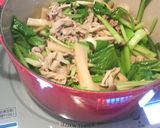 豚と小松菜の和風あんかけ丼作り方3写真