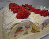 チーズクリームのフルーツロールケーキ作り方13写真