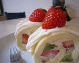 チーズクリームのフルーツロールケーキ作り方14写真