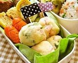 お弁当に❤レンジで簡単じゃが団子作り方5写真