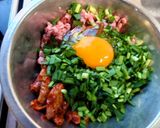 スタミナ満点！ニラモツ☆ハンバーグ作り方2写真