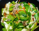 ヘルシー！小松菜入り焼きそば作り方4写真